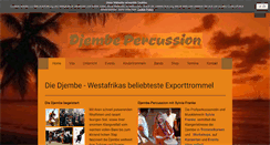 Desktop Screenshot of djembe-percussion.de