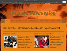 Tablet Screenshot of djembe-percussion.de